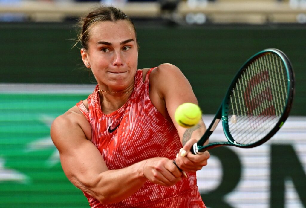 Foto colorida de Sabalenka, tenista - Metrópoles
