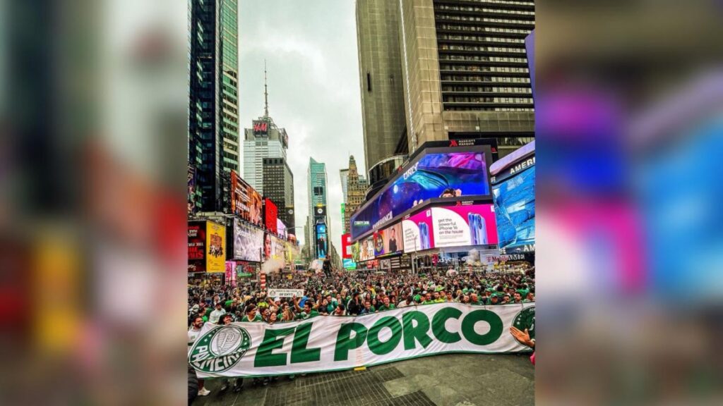 Torcida do Palmeiras em Nova York